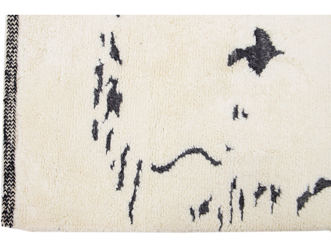 Modern Moroccan Wool Rug 8 X 10
