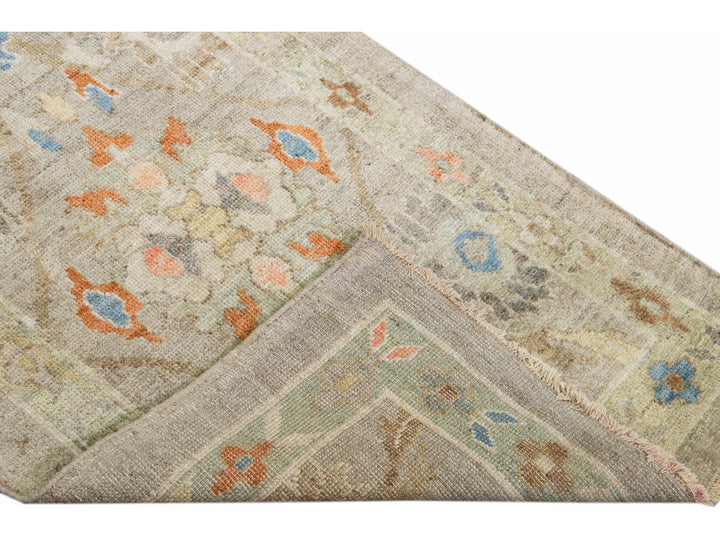 Modern Sultanabad Wool Runner 3 X 26