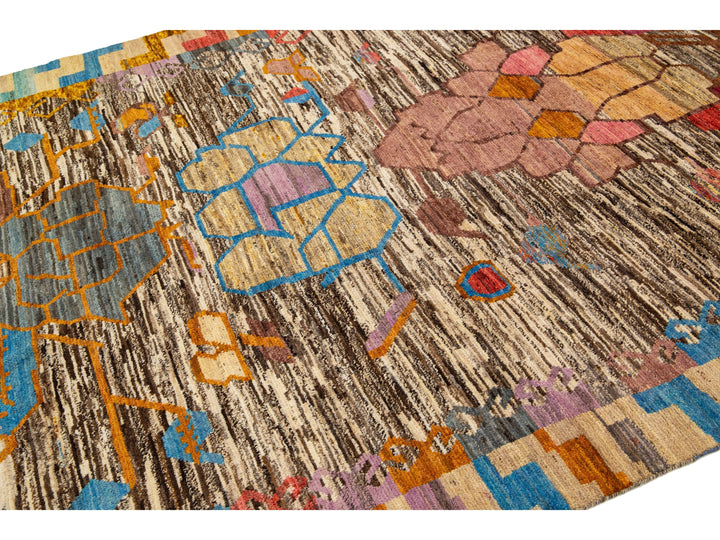 Modern Moroccan Wool Rug 7 X 10