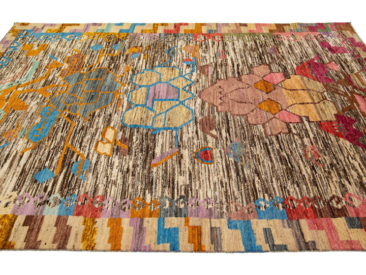 Modern Moroccan Wool Rug 7 X 10