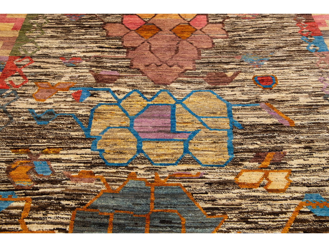 Modern Moroccan Wool Rug 7 X 10