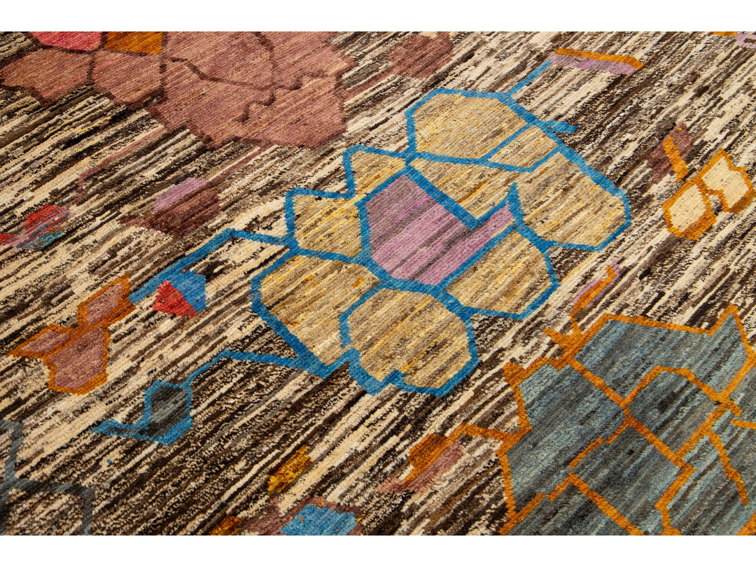 Modern Moroccan Wool Rug 7 X 10