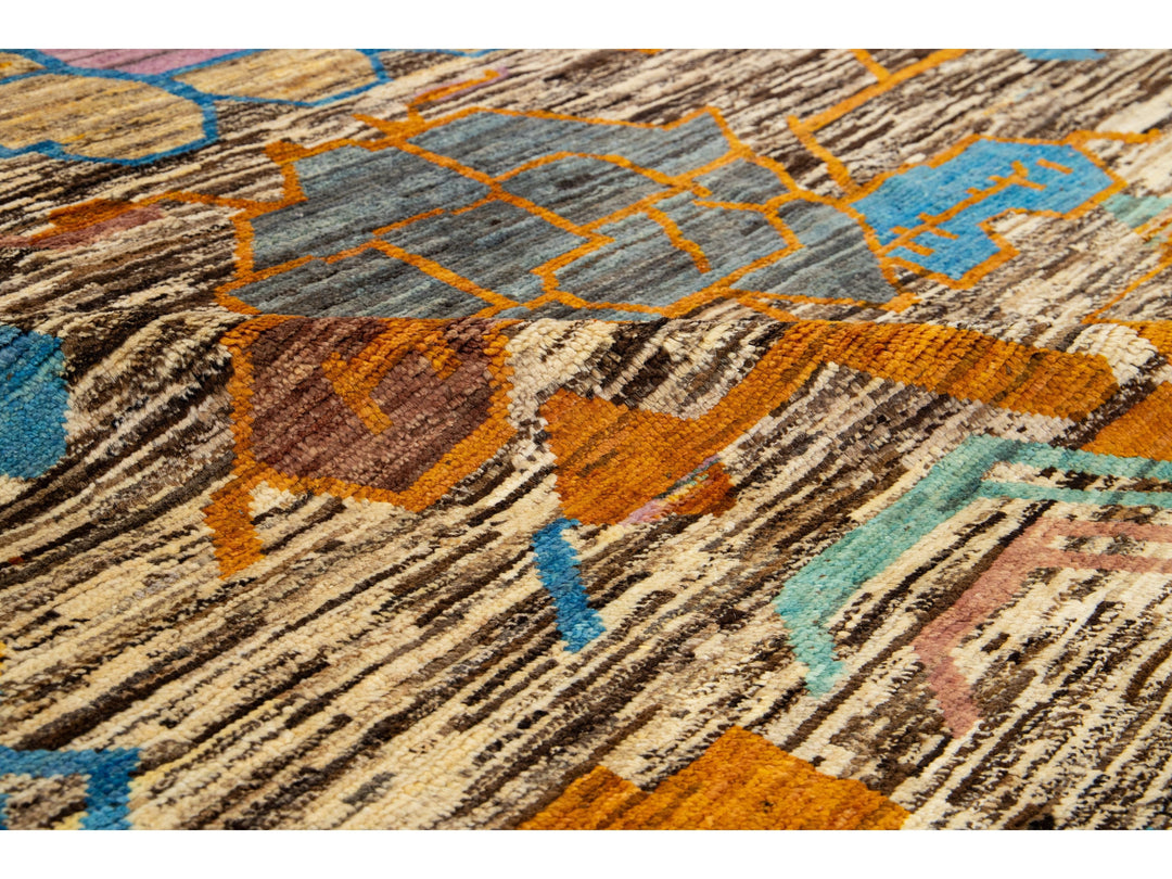Modern Moroccan Wool Rug 7 X 10