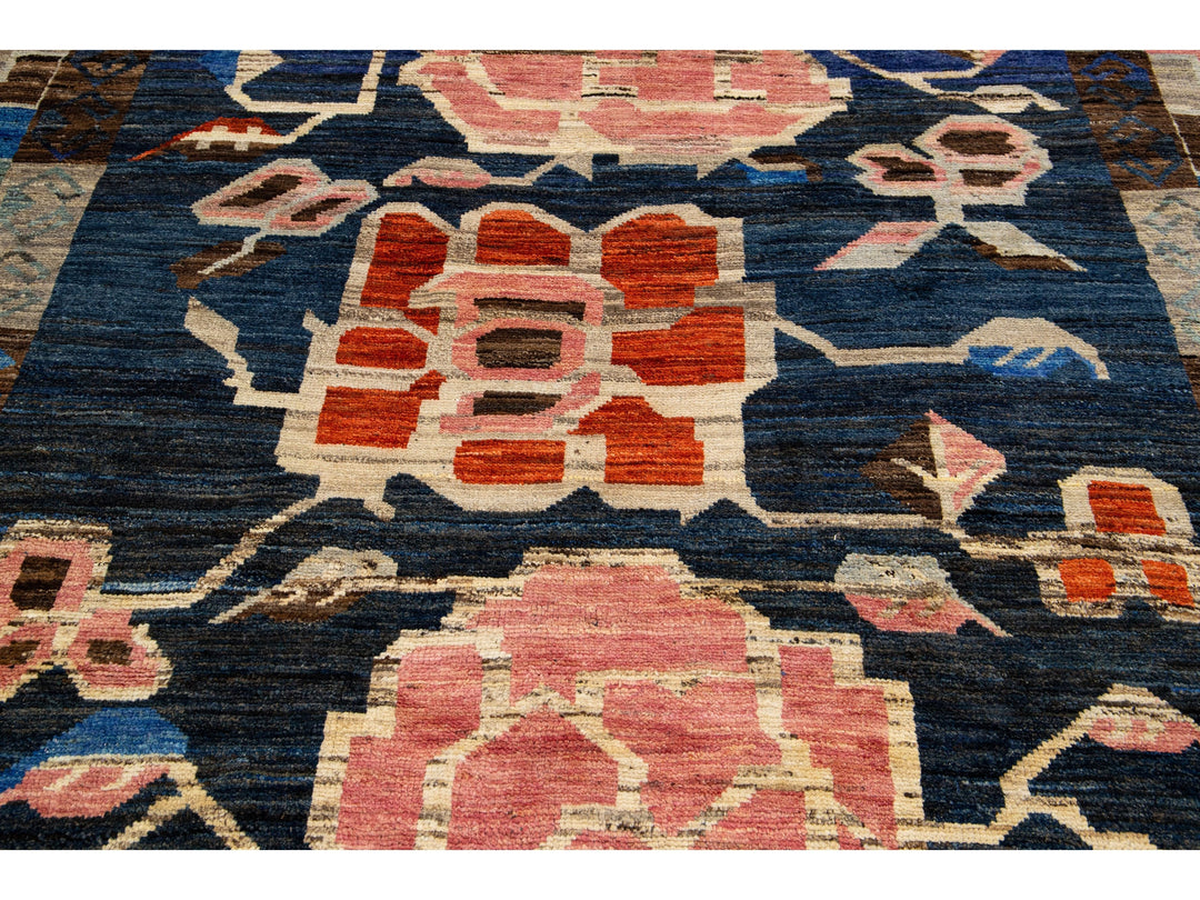 Modern Moroccan Wool Rug 7 X 10