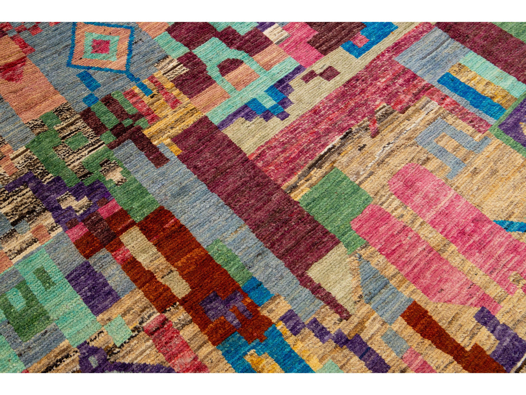 Modern Moroccan Wool Rug 7 X 10