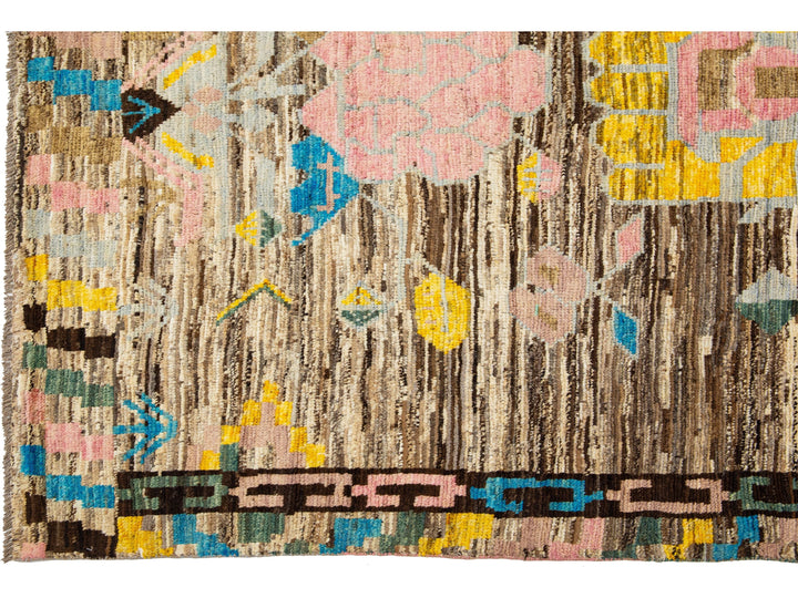 Modern Moroccan Wool Rug 6 X 8