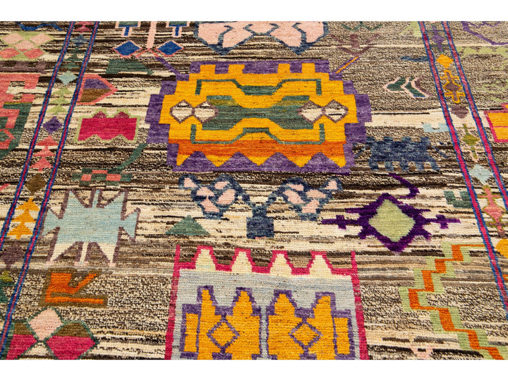 Modern Moroccan Wool Rug 6 X 8