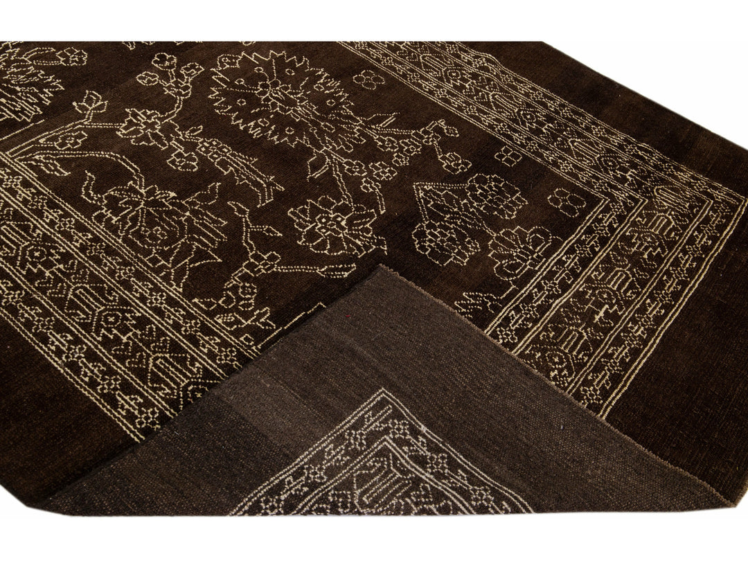 Mid-Century Modern Wool Rug 6 X 12
