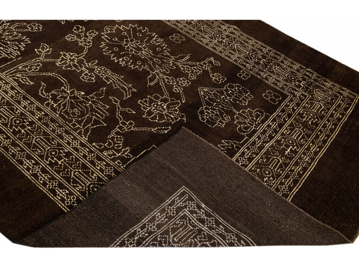 Mid-Century Modern Wool Rug 6 X 12