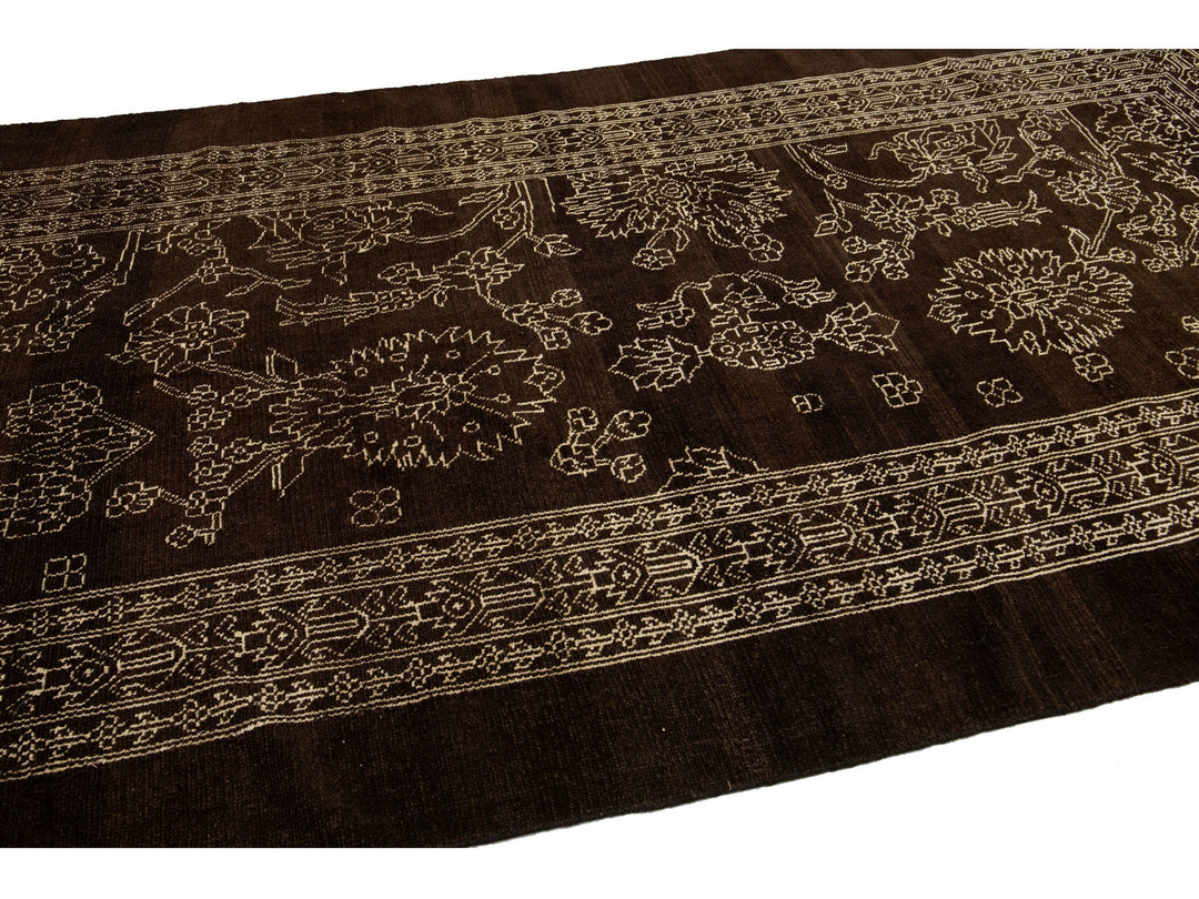 Mid-Century Modern Wool Rug 6 X 12