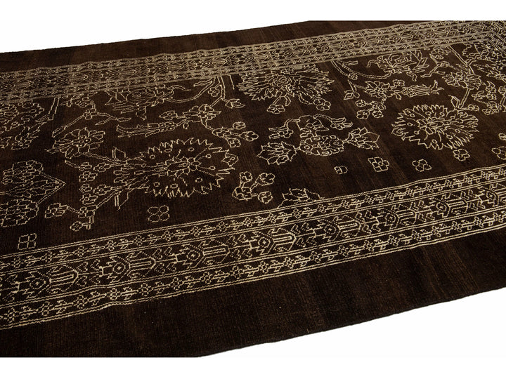 Mid-Century Modern Wool Rug 6 X 12