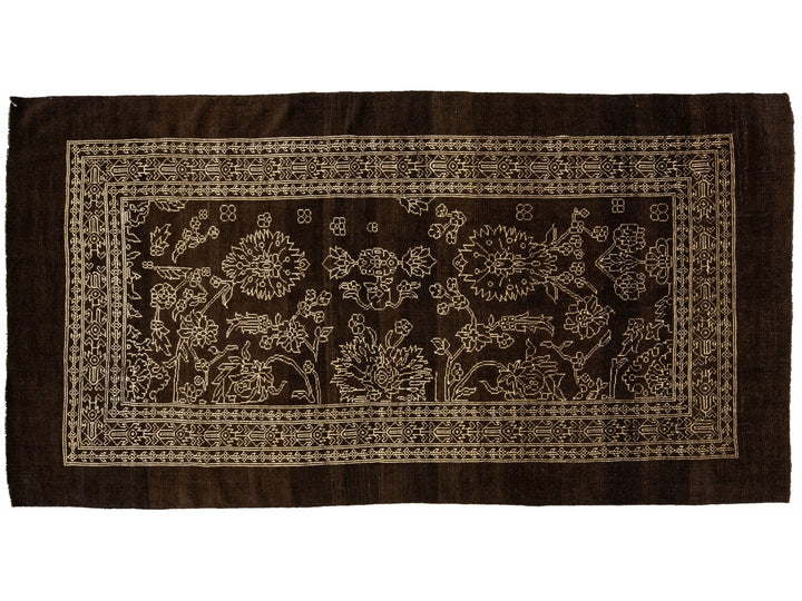 Mid-Century Modern Wool Rug 6 X 12