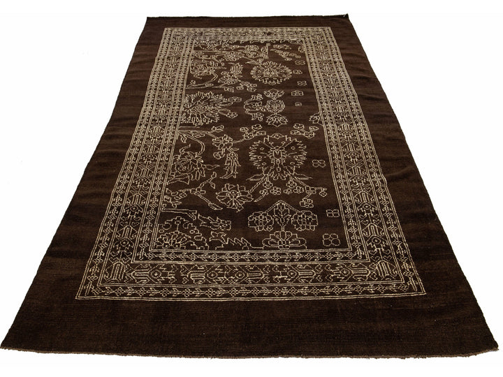 Mid-Century Modern Wool Rug 6 X 12