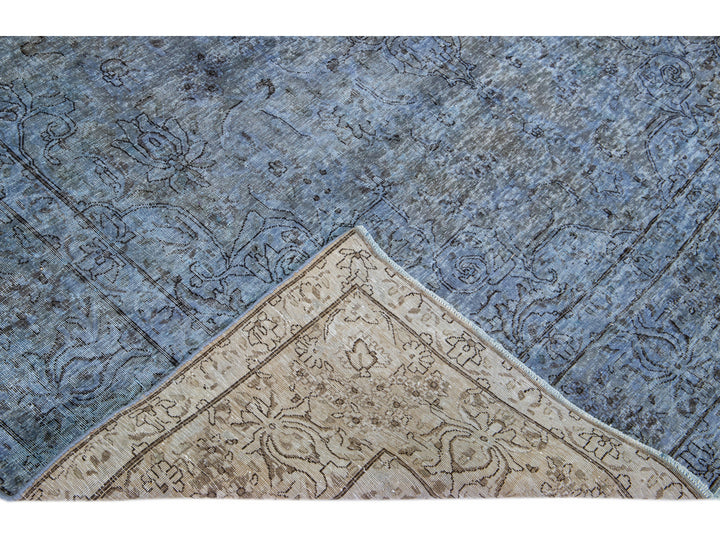 Vintage Overdyed Wool Rug 7 X 9