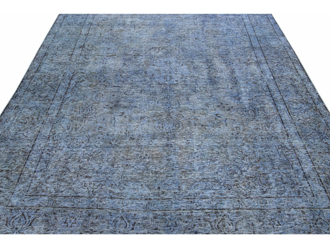 Vintage Overdyed Wool Rug 7 X 9
