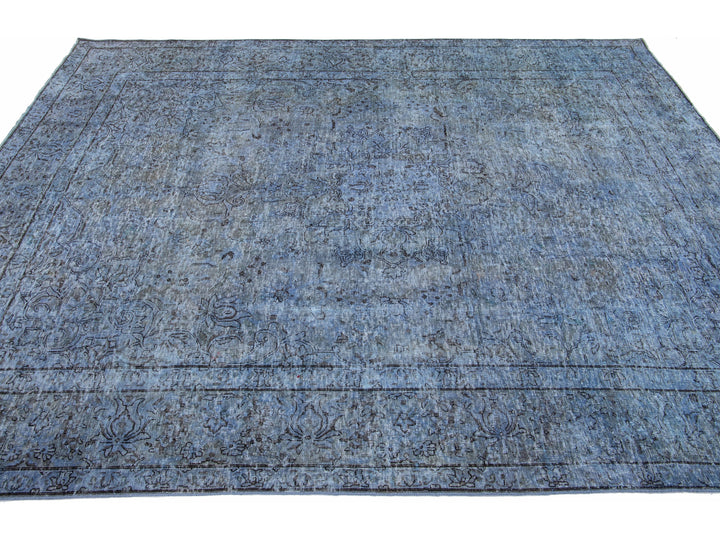 Vintage Overdyed Wool Rug 7 X 9