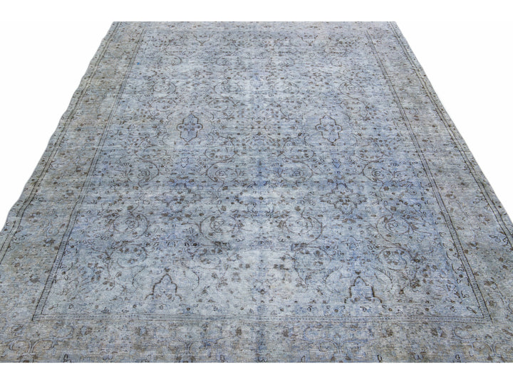 Vintage Overdyed Wool Rug 7 X 9