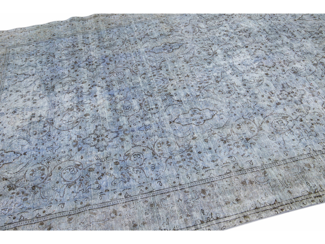 Vintage Overdyed Wool Rug 7 X 9