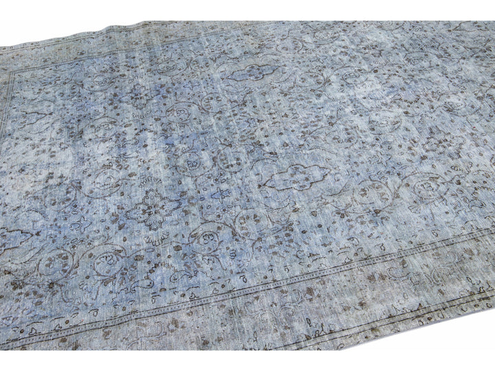 Vintage Overdyed Wool Rug 7 X 9