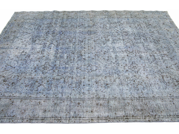 Vintage Overdyed Wool Rug 7 X 9
