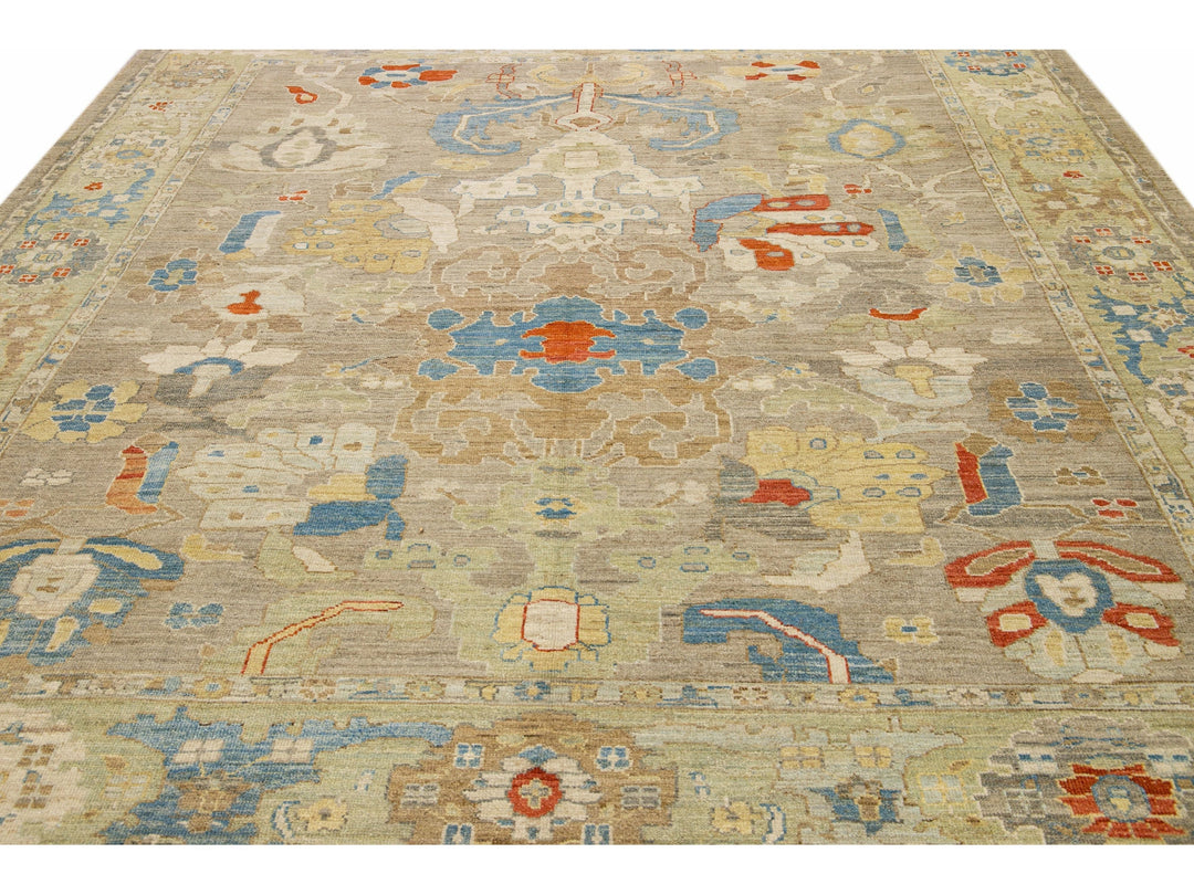 Modern Sultanabad Wool Rug 10 X 12