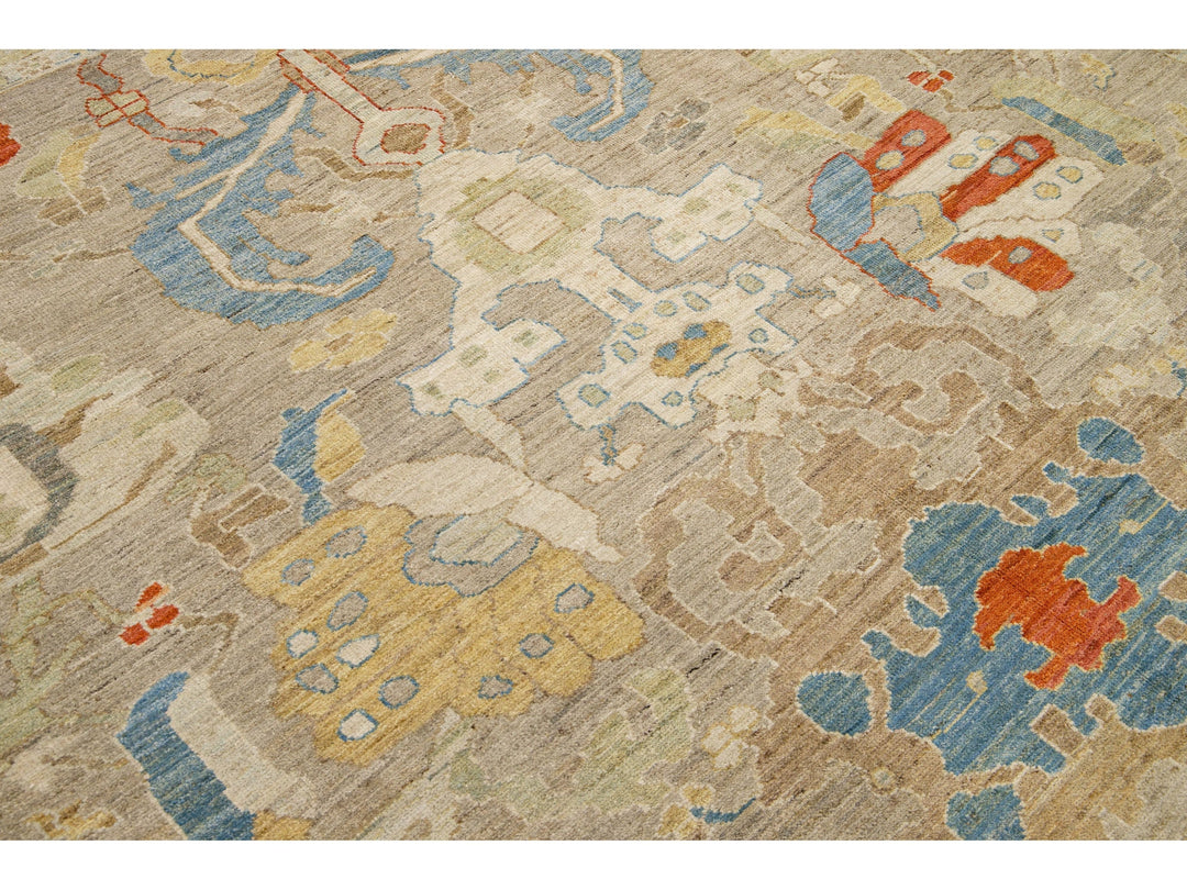 Modern Sultanabad Wool Rug 10 X 12