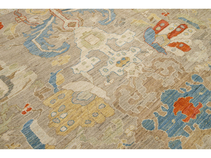 Modern Sultanabad Wool Rug 10 X 12