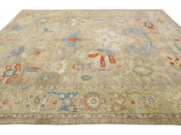 Modern Sultanabad Wool Rug 10 X 12