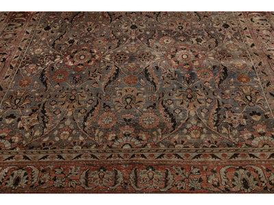 Antique Malayer Wool Rug 8 X 16