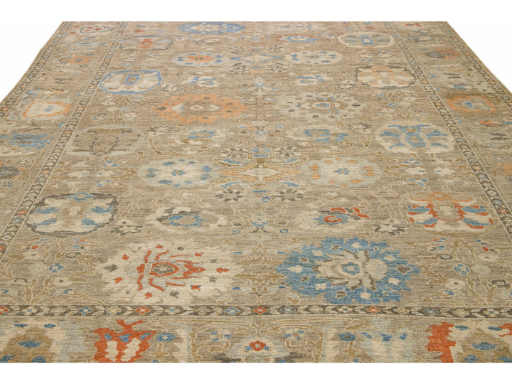 Modern Sultanabad Wool Rug 11 X 14