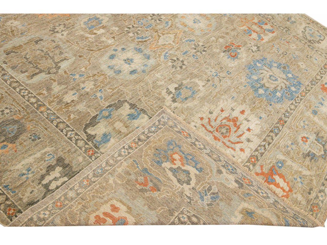 Modern Sultanabad Wool Rug 11 X 14