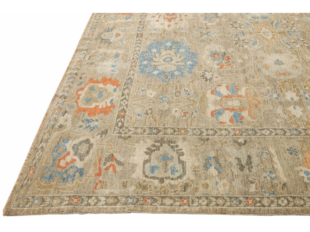 Modern Sultanabad Wool Rug 11 X 14