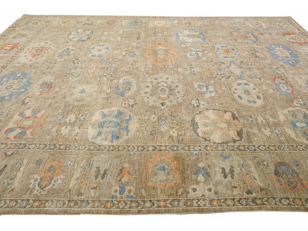 Modern Sultanabad Wool Rug 11 X 14