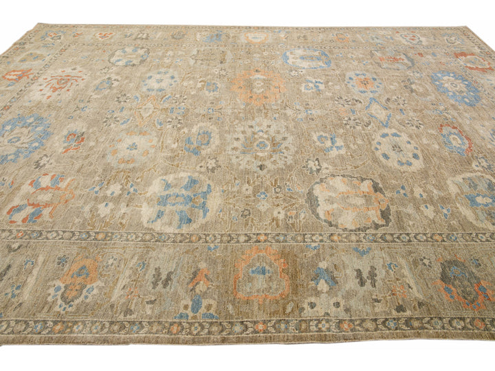 Modern Sultanabad Wool Rug 11 X 14