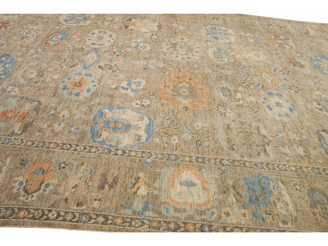 Modern Sultanabad Wool Rug 11 X 14