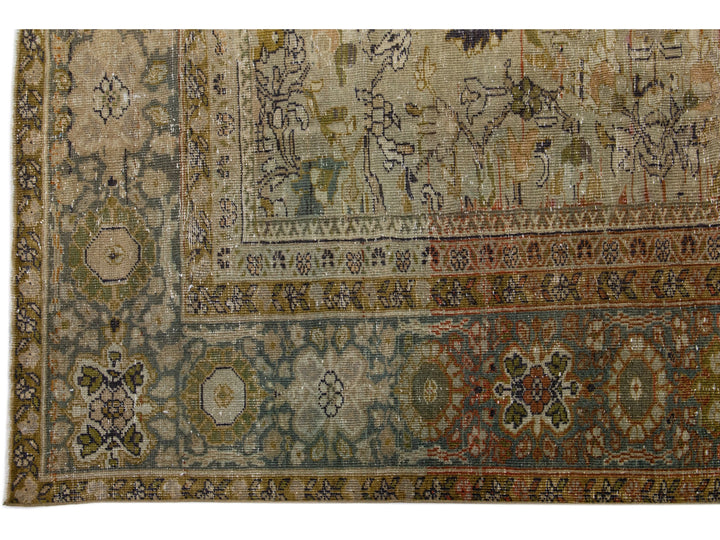 Antique Sultanabad Wool Rug 10 X 13