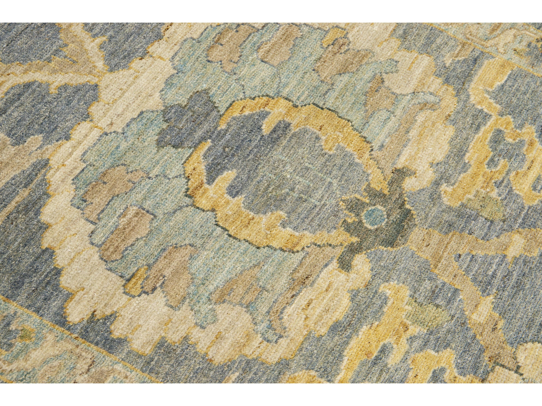 Modern Sultanabad Long Wool Runner 4 X 26