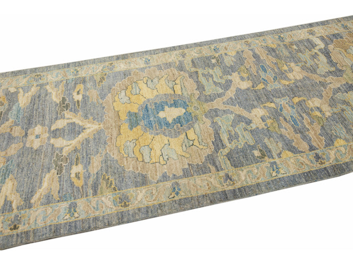 Modern Sultanabad Long Wool Runner 4 X 26