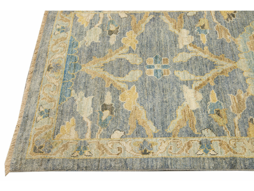 Modern Sultanabad Long Wool Runner 4 X 26