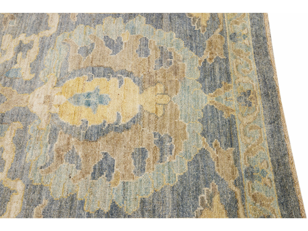 Modern Sultanabad Long Wool Runner 4 X 26