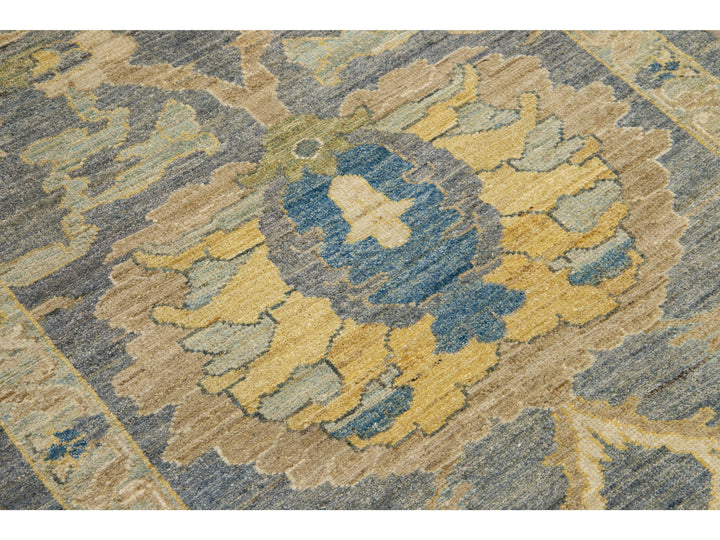 Modern Sultanabad Long Wool Runner 4 X 26