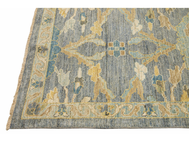 Modern Sultanabad Long Wool Runner 4 X 26