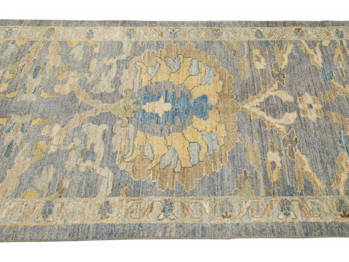 Modern Sultanabad Long Wool Runner 4 X 26
