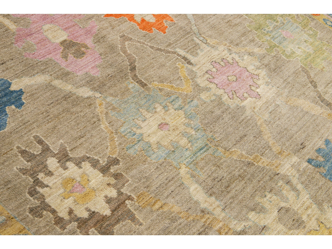 Modern Sultanabad Wool Rug 8 X 12