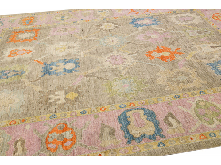 Modern Sultanabad Wool Rug 8 X 12