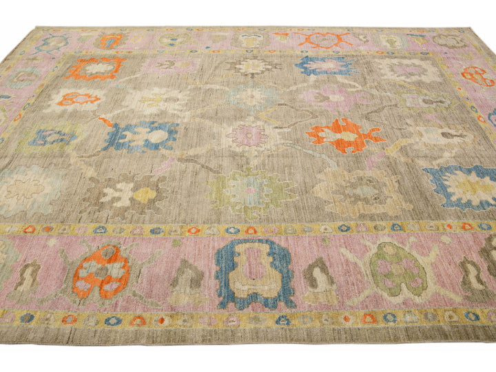 Modern Sultanabad Wool Rug 8 X 12