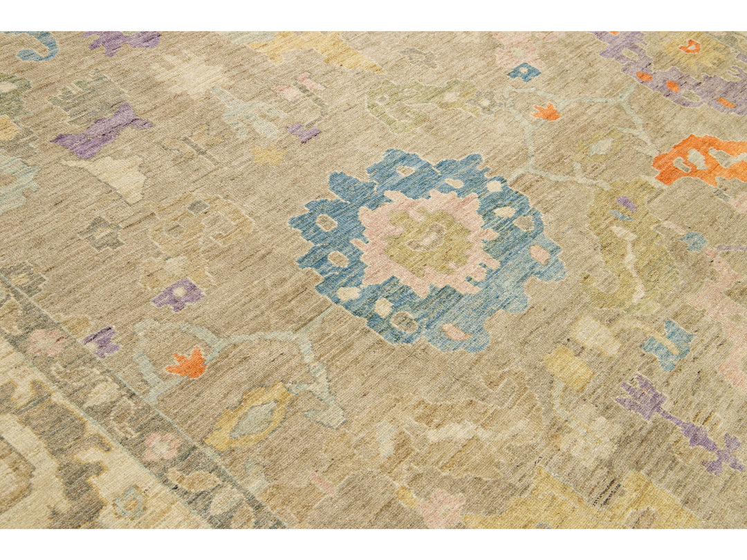 Modern Sultanabad Wool Rug