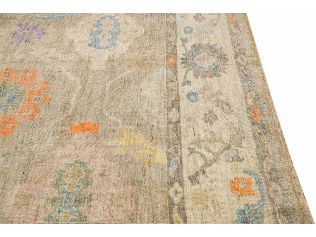 Modern Sultanabad Wool Rug