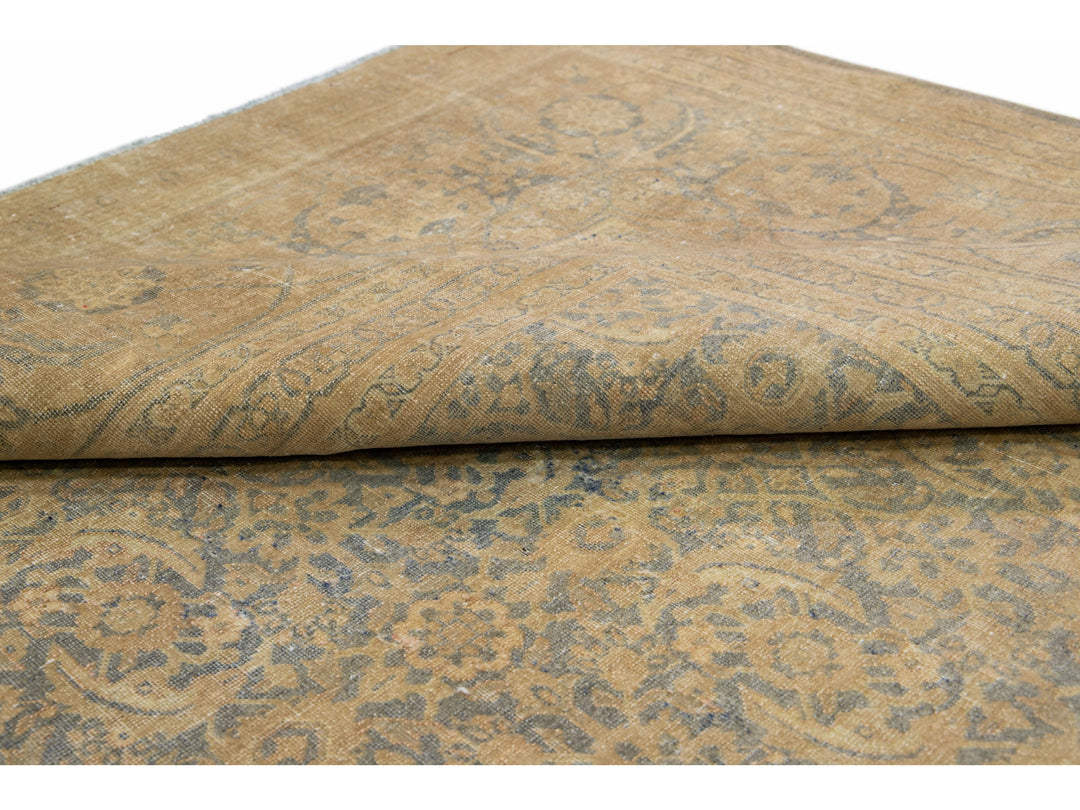 Antique Tabriz Wool Rug 11 X 19