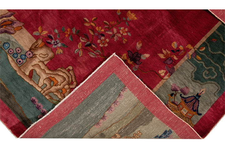 Antique Art Deco Chinese Rug 9 X 11